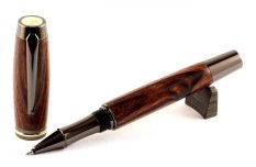 Dřevěné kuličkové pero Elite Gunmetal - Desert Ironwood