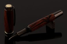 Dřevěné kuličkové pero Elite Gunmetal - Desert Ironwood